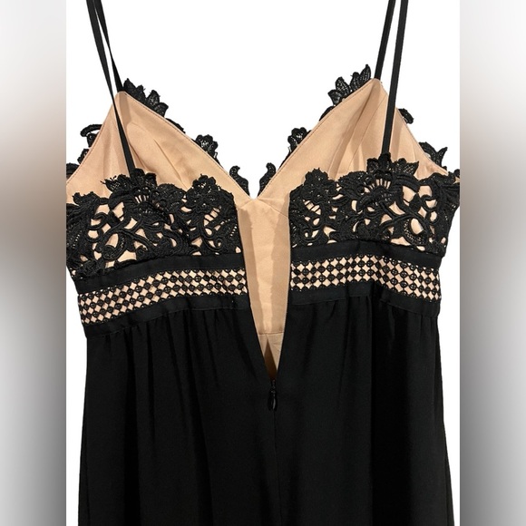 Theory Womens Melaena Black Lace Overlay Silk Lining Cocktail Dress Sz 2 - Picture 9 of 11